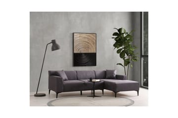 Malpani Sofa med Divan 3-sits - Antrasitt - Møbler - Sofaer - Sofaer med sjeselong - 3 seters sofa med divan