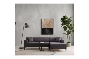 Malpani Sofa med Divan 3-sits - Antrasitt - Møbler - Sofaer - Sofaer med sjeselong - 3 seters sofa med divan
