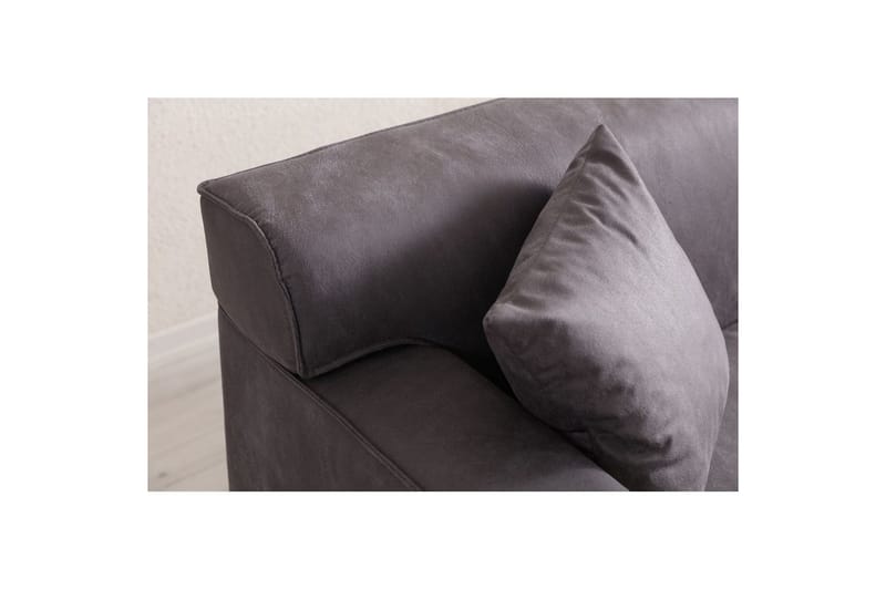 Malpani Sofa med Divan 3-sits - Antrasitt - Møbler - Sofaer - Sofaer med sjeselong - 3 seters sofa med divan