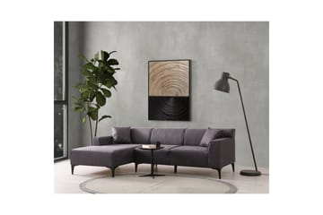 Malpani Sofa med Divan 3-sits - Antrasitt - Møbler - Sofaer - Sofaer med sjeselong - 3 seters sofa med divan