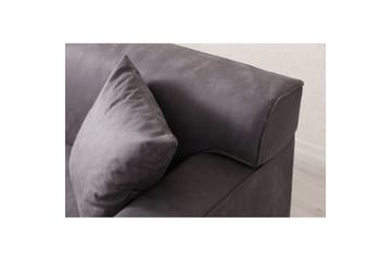 Malpani Sofa med Divan 3-sits - Antrasitt - Møbler - Sofaer - Sofaer med sjeselong - 3 seters sofa med divan