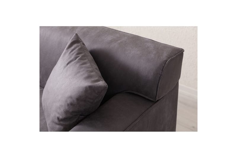 Malpani Sofa med Divan 3-sits - Antrasitt - Møbler - Sofaer - Sofaer med sjeselong - 3 seters sofa med divan