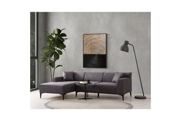 Malpani Sofa med Divan 3-sits - Antrasitt - Møbler - Sofaer - Sofaer med sjeselong - 3 seters sofa med divan