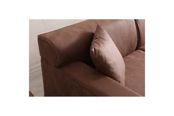Malpani Sofa med Divan 3-sits - Cognac - Møbler - Sofaer - Sofaer med sjeselong - 4 seters sofa med divan