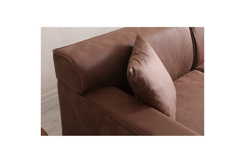 Malpani Sofa med Divan 3-sits - Cognac - Møbler - Sofaer - Sofaer med sjeselong - 4 seters sofa med divan