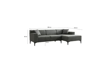 Malpani Sofa med Divan 3-sits - Grønn - Møbler - Sofaer - Sofaer med sjeselong - 4 seters sofa med divan