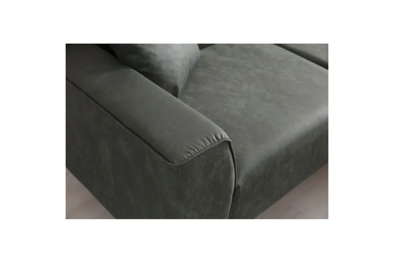 Malpani Sofa med Divan 3-sits - Grønn - Møbler - Sofaer - Sofaer med sjeselong - 4 seters sofa med divan