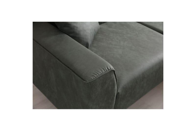 Malpani Sofa med Divan 3-sits - Grønn - Møbler - Sofaer - Sofaer med sjeselong - 4 seters sofa med divan