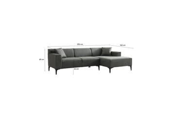 Malpani Sofa med Divan 3-sits - Grønn - Møbler - Sofaer - Sofaer med sjeselong - 4 seters sofa med divan