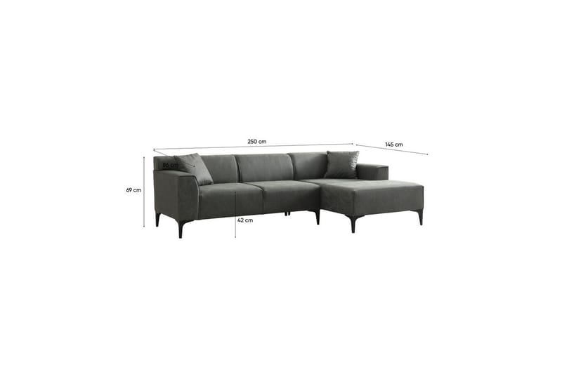 Malpani Sofa med Divan 3-sits - Grønn - Møbler - Sofaer - Sofaer med sjeselong - 4 seters sofa med divan