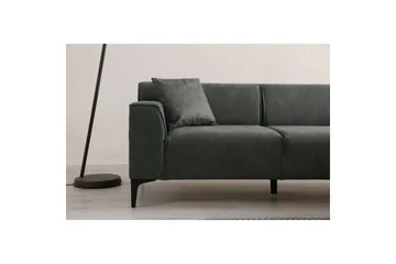 Malpani Sofa med Divan 3-sits - Grønn - Møbler - Sofaer - Sofaer med sjeselong - 4 seters sofa med divan