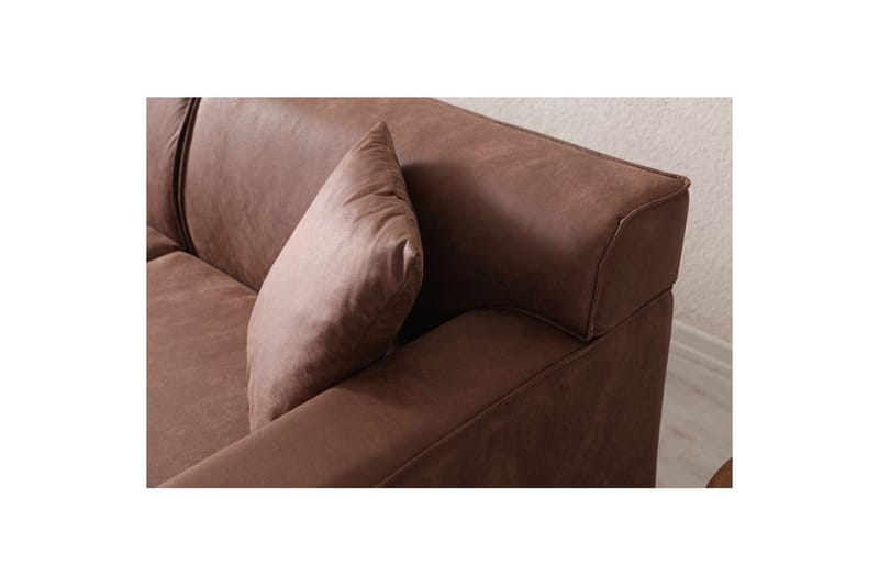 Malpani Sofa med Divan 4-sits - Cognac - Møbler - Sofaer - Sofaer med sjeselong - 4 seters sofa med divan