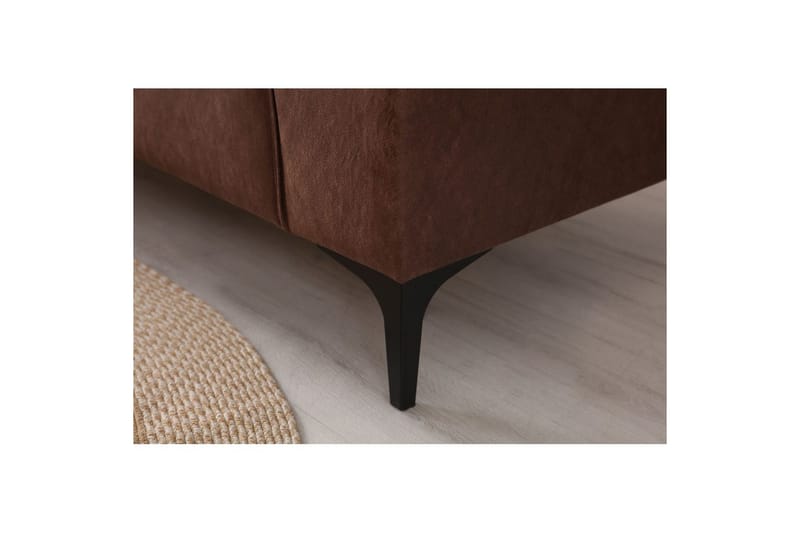 Malpani Sofa med Divan 4-sits - Cognac - Møbler - Sofaer - Sofaer med sjeselong - 4 seters sofa med divan