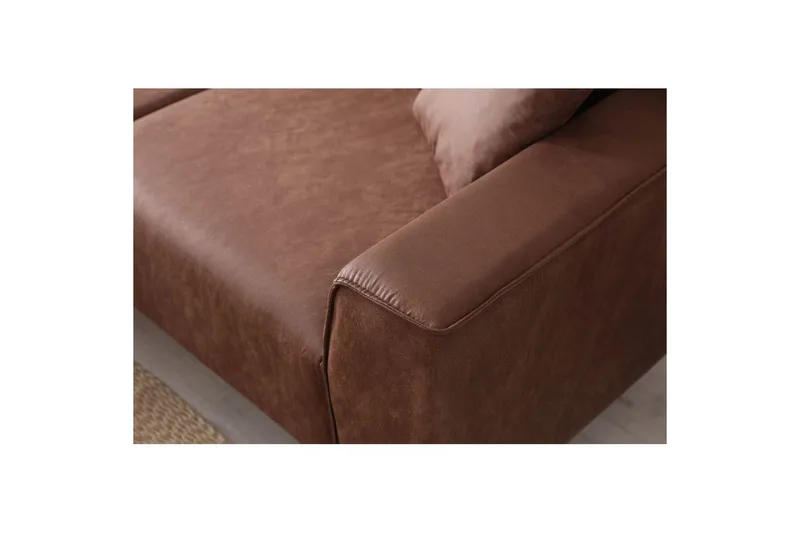 Malpani Sofa med Divan 4-sits - Cognac - Møbler - Sofaer - Sofaer med sjeselong - 4 seters sofa med divan