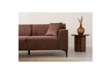 Malpani Sofa med Divan 4-sits - Cognac - Møbler - Sofaer - Sofaer med sjeselong - 4 seters sofa med divan