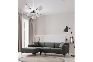 Malpani Sofa med Divan 4-sits - Grønn - Møbler - Sofaer - Sofaer med sjeselong - 4 seters sofa med divan