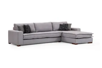 Mamerto Sofa m. Divan 4-seters - Lysegrå - Møbler - Sofaer - Sofaer med sjeselong - 4 seters sofa med divan
