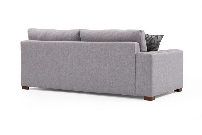 Mamerto Sofa m. Divan 4-seters - Lysegrå - Møbler - Sofaer - Sofaer med sjeselong - 4 seters sofa med divan