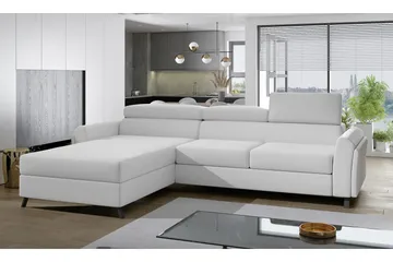 Mariall Divansofa Venstre - Hvit - Møbler - Sofaer - Sofaer med sjeselong