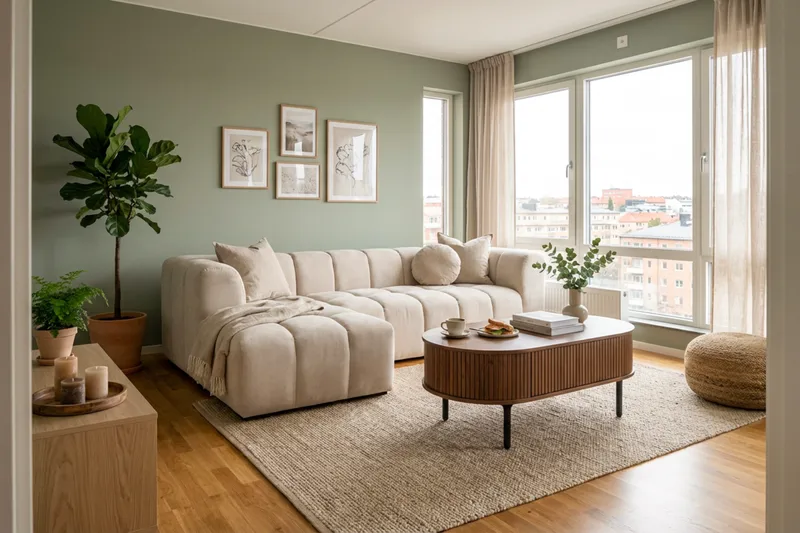 Marlow 3-seters boblete divansofa, venstrevendt - Beige - Møbler - Sofaer - Sofaer med sjeselong - 3 seters sofa med divan