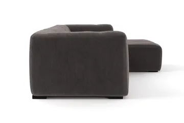 Marlow 3-seters Boblete Divansofa høyre - Grå - Møbler - Sofaer - Sofaer med sjeselong - 3 seters sofa med divan