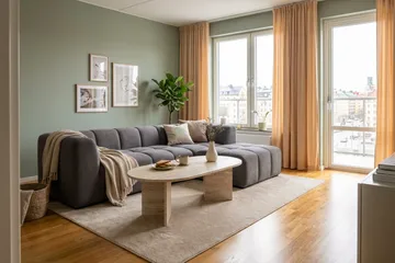 Marlow 3-seters boblete divansofa høyre - Grå - Møbler - Sofaer - Sofaer med sjeselong - 3 seters sofa med divan