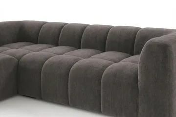 Marlow 3-seters boblete divansofa venstre - Grå - Møbler - Sofaer - Sofaer med sjeselong - 3 seters sofa med divan