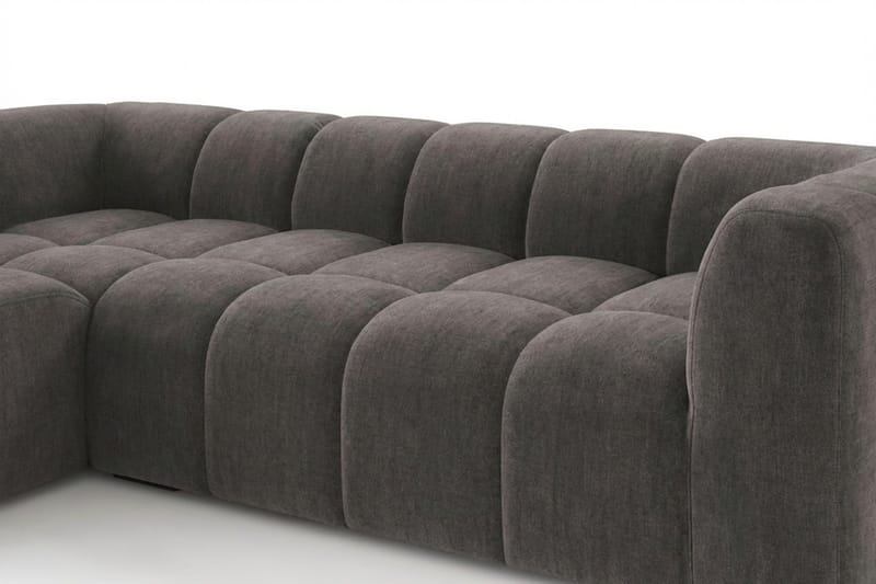 Marlow 3-seters boblete divansofa venstre - Grå - Møbler - Sofaer - Sofaer med sjeselong - 3 seters sofa med divan