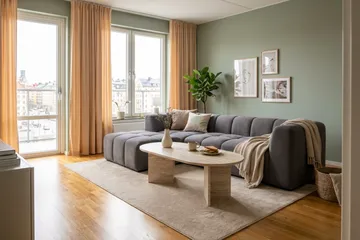 Marlow 3-seters boblete divansofa venstre - Grå - Møbler - Sofaer - Sofaer med sjeselong - 3 seters sofa med divan