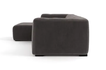 Marlow 3-seters Boblete Divansofa venstre - Grå - Møbler - Sofaer - Sofaer med sjeselong - 3 seters sofa med divan