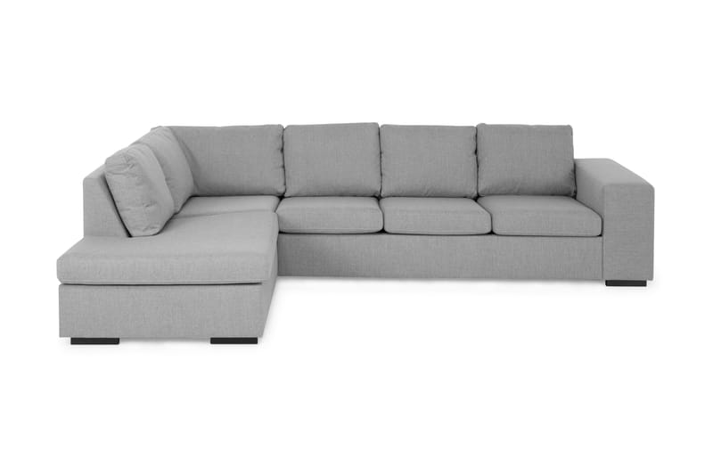 Memphis 4-seters Venstrevendt L-formet Sjeselongsofa i Stoff - Grå - Møbler - Sofaer - Sofaer med sjeselong - 4 seters sofa med divan