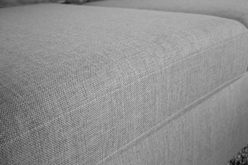 Memphis 4-seters Venstrevendt L-formet Sjeselongsofa i Stoff - Grå - Møbler - Sofaer - Sofaer med sjeselong - 4 seters sofa med divan