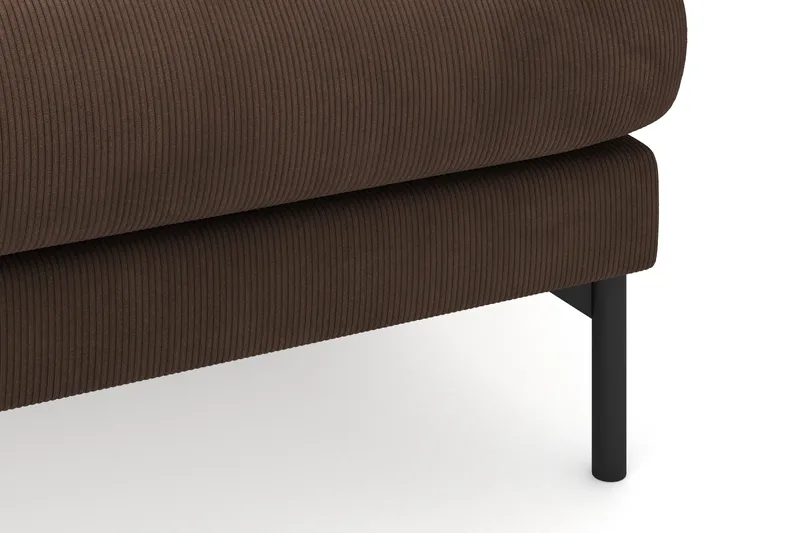 Menard 3-seters Høyrevendt L-formet Divansofa i Manchester - Brun - Møbler - Sofaer - Sofaer med sjeselong - 3 seters sofa med divan
