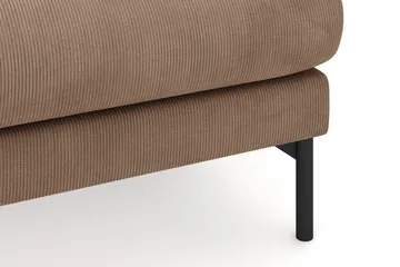 Menard 3-seters Høyrevendt L-formet Divansofa i Manchester - Brun - Møbler - Sofaer - Sofaer med sjeselong - 4 seters sofa med divan