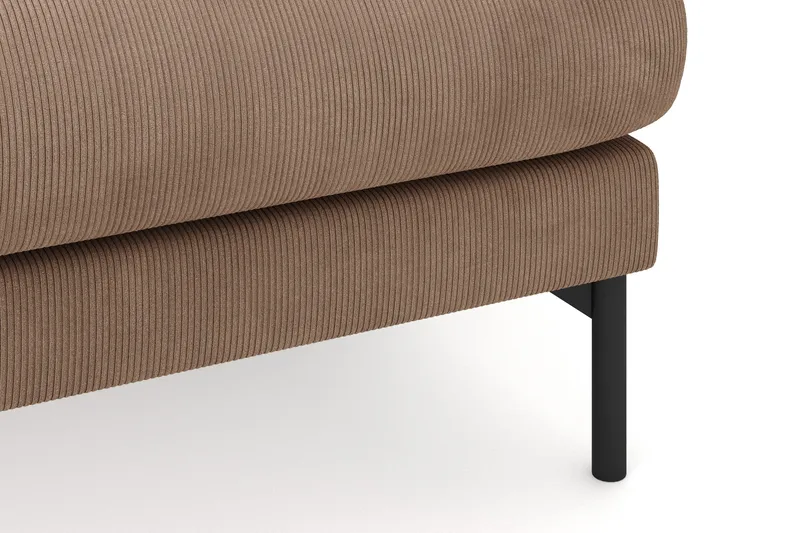 Menard 3-seters Høyrevendt L-formet Divansofa i Manchester - Brun - Møbler - Sofaer - Sofaer med sjeselong - 4 seters sofa med divan