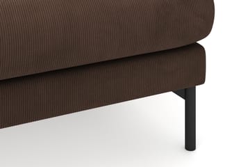 Menard 3-seters Høyrevendt L-formet Divansofa i Manchester - Brun - Møbler - Sofaer - Sofaer med sjeselong - 3 seters sofa med divan