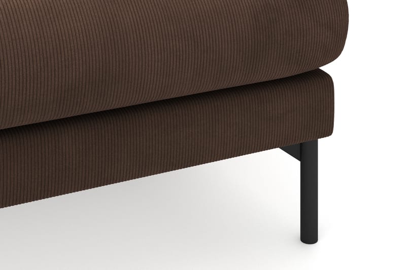 Menard 3-seters Høyrevendt L-formet Divansofa i Manchester - Brun - Møbler - Sofaer - Sofaer med sjeselong - 3 seters sofa med divan
