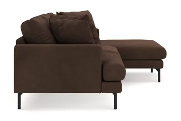 Menard 3-seters Høyrevendt L-formet Divansofa i Manchester - Brun - Møbler - Sofaer - Sofaer med sjeselong - 3 seters sofa med divan