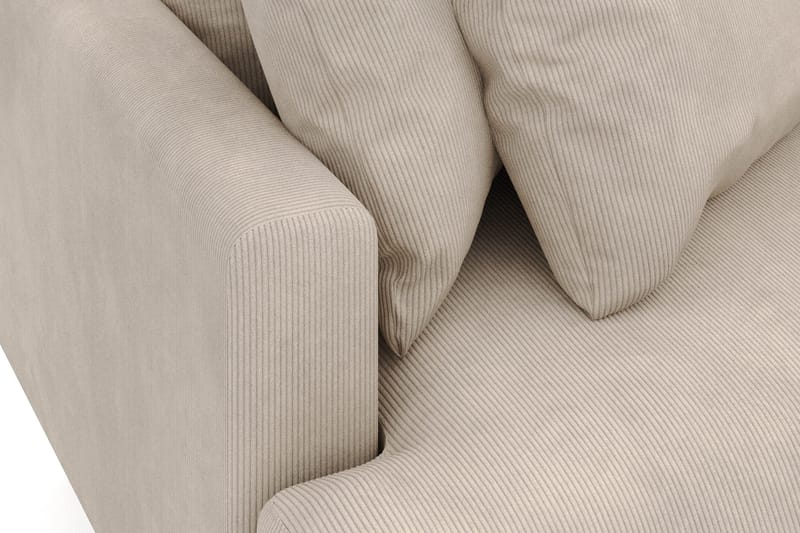 Menard 3-seters Høyrevendt L-formet Divansofa i Manchester - Greige - Møbler - Sofaer - Sofaer med sjeselong - 4 seters sofa med divan