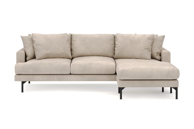 Menard 3-seters Høyrevendt L-formet Divansofa i Manchester - Greige - Møbler - Sofaer - Sofaer med sjeselong - 4 seters sofa med divan