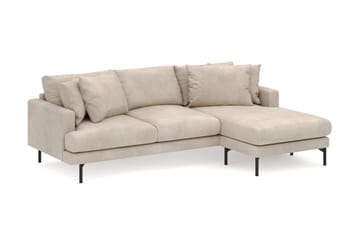 Menard 3-seters Høyrevendt L-formet Divansofa i Manchester - Greige - Møbler - Sofaer - Sofaer med sjeselong - 4 seters sofa med divan