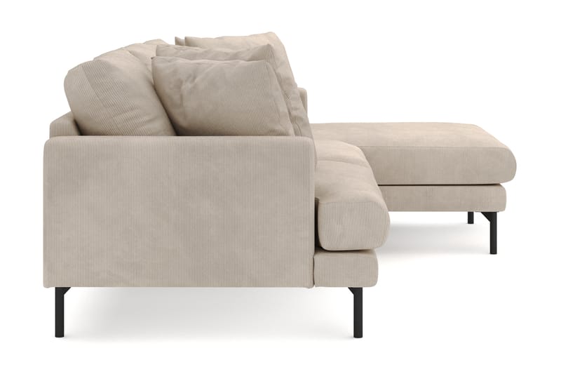 Menard 3-seters Høyrevendt L-formet Divansofa i Manchester - Greige - Møbler - Sofaer - Sofaer med sjeselong - 4 seters sofa med divan