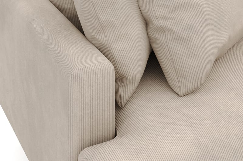 Menard 3-seters Høyrevendt L-formet Divansofa i Manchester - Greige - Møbler - Sofaer - Sofaer med sjeselong - 4 seters sofa med divan