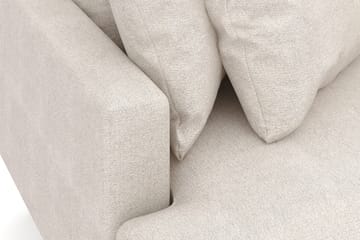 Menard 3-seters Høyrevendt L-formet Divansofa i Stoff - Beige - Møbler - Sofaer - Sofaer med sjeselong - 4 seters sofa med divan