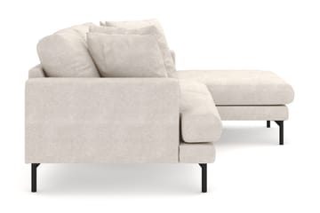 Menard 3-seters Høyrevendt L-formet Divansofa i Stoff - Beige - Møbler - Sofaer - Sofaer med sjeselong - 4 seters sofa med divan