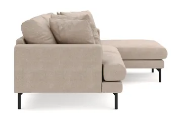 Menard 3-seters Høyrevendt L-formet Divansofa i Stoff - Beige - Møbler - Sofaer - Sofaer med sjeselong - 4 seters sofa med divan