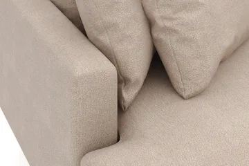 Menard 3-seters Høyrevendt L-formet Divansofa i Stoff - Beige - Møbler - Sofaer - Sofaer med sjeselong - 4 seters sofa med divan