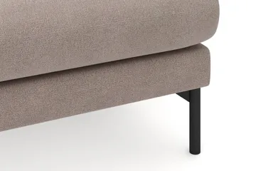 Menard 3-seters Høyrevendt L-formet Divansofa i Stoff - Brun - Møbler - Sofaer - Sofaer med sjeselong - 3 seters sofa med divan