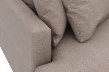 Menard 3-seters Høyrevendt L-formet Divansofa i Stoff - Brun - Møbler - Sofaer - Sofaer med sjeselong - 3 seters sofa med divan