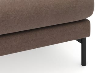 Menard 3-seters Høyrevendt L-formet Divansofa i Stoff - Brun - Møbler - Sofaer - Sofaer med sjeselong - 3 seters sofa med divan